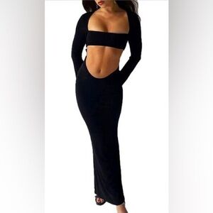 Black Cut Out Dress